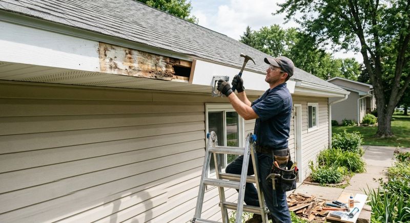 Garage Fascia Repair in Conroe, TX
