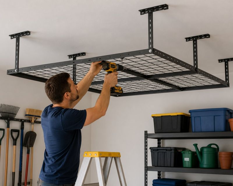Garage Tool Rack Installation in Bethesda, MD